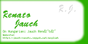 renato jauch business card